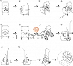 Инструкция по сборке прочистной машины для канализации Rotorica Rotor Prince 23