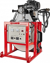 Нагреватель, торцеватель, электрощит в боксе гидравлического стыкового сварочного аппарата для пнд труб Gas Fusion Red-450 Нагреватель, торцеватель, электрощит в боксе гидравлического стыкового сварочного аппарата для пнд труб Gas Fusion Red-450