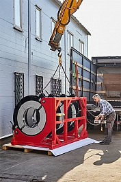 Погрузка гидравлического стыкового сварочного аппарата для пнд труб Gas Fusion Red-1200