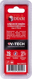 Упаковка алмазных сверел вакуумного спекания Diam Extra Line V-Tech HEX-E 1/4" 10 мм